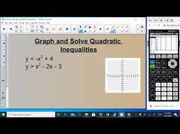 How To Graph Quadratic Inequalities