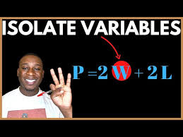 Rearrange Formulas Isolate Variables
