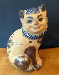 Vintage Mexican Tonala Lion Cheshire
