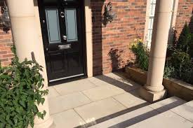 Beige Smooth Sandstone Paving Slabs