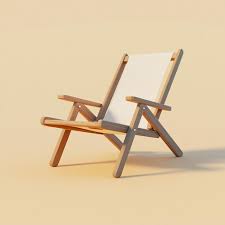 3d Outdoor Chair Icon Comfortable