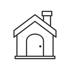 Home Or House Outline Flat Icon On