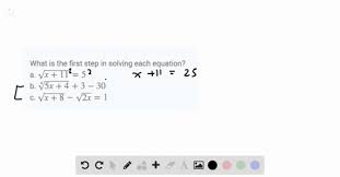 Solution Of Each Radical Equation