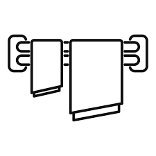 Electric Towel Dryer Hanging On Wall