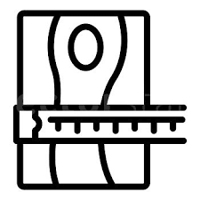 Measurement Floor Icon Outline Vector