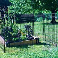 No Dig Black Metal Garden Fence Panel