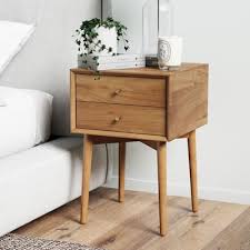 Walnut End Side Tables Accent