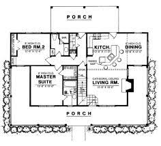 Country Style House Plan 3 Beds 2