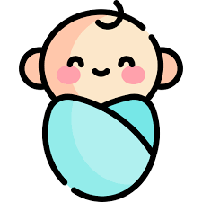 Baby Kawaii Lineal Color Icon