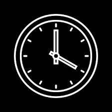 Black Clock Icon Png Images Vectors