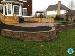 A Patio In A Sloped Backyard