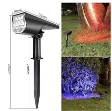 Solar 7 Led Garden Projector Spotlight