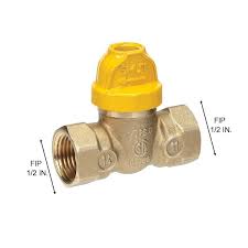 Fip Safety Handle Brass Gas Ball Valve