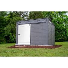 7 Ft D Plastic Shed With Barn Door