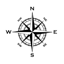 Nautical Compass Car Window Decal