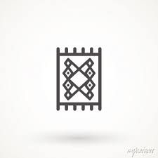 Carpet Rug Icon Editable Stroke Linear