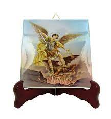 The Archangel Ceramic Catholic Plaque