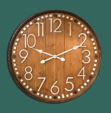 Large Barrel End Style Wall Clock The