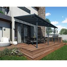 Gray Aluminum Patio Cover