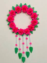 Flower Wall Hanging Craft Ideas With