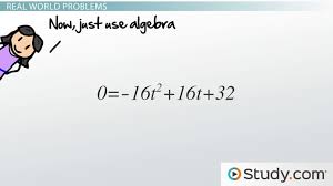 Applying Quadratic Functions To Motion