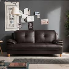 Black Leather 2 Seater Sofa At Best