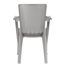 Inval Infinity 4 Piece Outdoor Dining Chair Set In Taupe