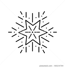 Isolated Vector Star Icon On White