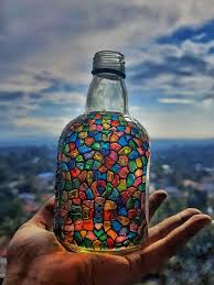 Glass Bottle Art Creative Crafts