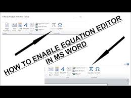 Enable Equation Editor Word 2007