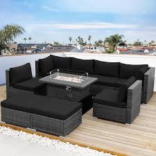 Deep Seating Sectional Sofa Set