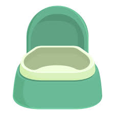 Seat Potty Icon Cartoon Vector Baby