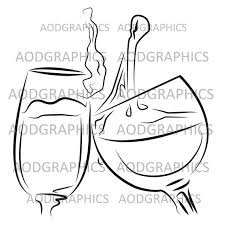 Wine Glass Stencil Art Paint Sip Wine