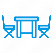 Chairs Furniture Outdoor Table Icon
