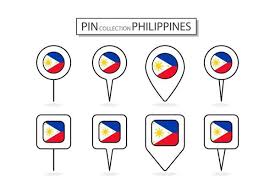 Philippines Flag With Hand Design