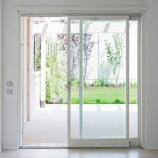 White Aluminum Sliding Glass Door For
