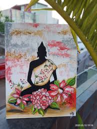Meditation Form Wall Painting On Canvas