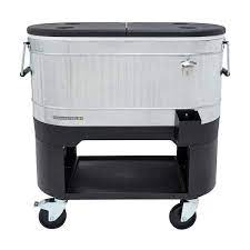 Permasteel 120 Qt Rolling Patio Cooler