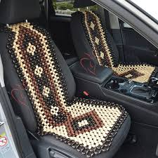 Beaded Car Seat Cover With Headrest For