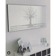 Glitter Swarovski Tree On Glass Mirror