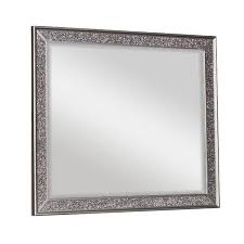 Wooden Frame Gray Wall Mirror Bm271434