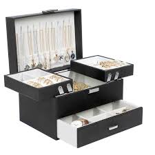 3 Layers Large Jewelry Organizer With