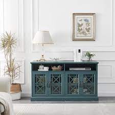 Dark Teal Buffet Cabinet Sideboard