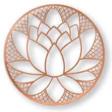 Lotus Blossom Metal Wall Art