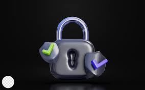 Padlock With Security Shield Check Mark