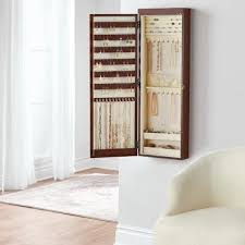 Wall Mounted Lighted Jewelry Armoire