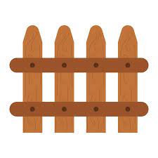 Garden Wooden Fence Country Icon Isolated