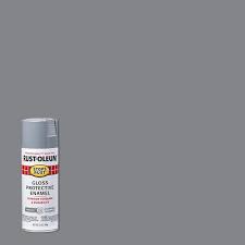 Smoke Gray Rust Oleum Stops Rust Gloss Protective Enamel Spray Paint 7786830 12 Oz 6 Pack