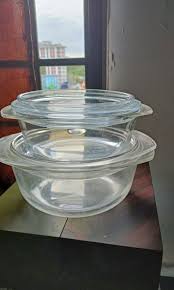 2 Glass Bowls With Lid Furniture