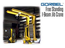 gorbel i beam jib cranes freestanding